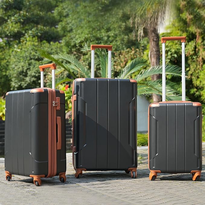 Merax Luggage Set 3 Piece Expandable Lightweight Spinner Suitcase - Image 2