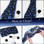 LC-dolida Sleep Mask with Bluetooth Headphones, Extra Large Silk Eye Mask - Image 7