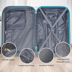 LARVENDER Luggage Sets 5 Piece Hardside Expandable Suitcase - Image 5