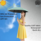 BAODINI Small UV Protection Travel Umbrella Compact - Image 2