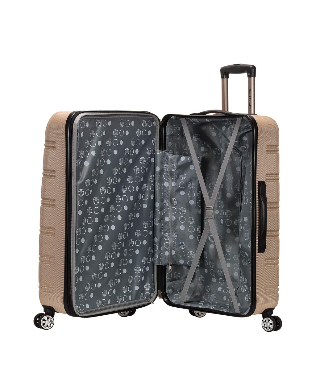 Melbourne Hardside 3 Piece Expandable Spinner Wheel Luggage Set (Champagne / 3 Piece (20"/24"/28"))