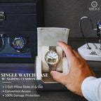 Gray/Ivory - 1 Watch Travel Case - Image 7