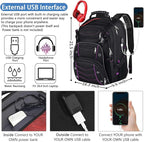 VECKUSON Unisex 18.4 Inch Laptop Backpack, - Image 2
