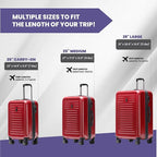 Spyder Rails 20 Inch Expandable Hardside Upright Suitcase - Image 2