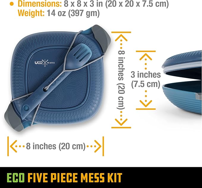 UCO Recycled ECO 5-Piece Camping Mess Kit - Image 6