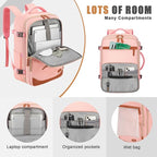 40L Travel Backpack with USB Charging Port, Water-Resistant Carry On Backpack - Image 3