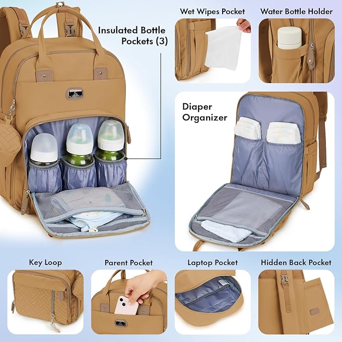 Dikaslon Diaper Bag Backpack - Image 3