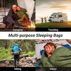 KingCamp Sleeping Bag for Adults, Cold Weather & Warm XL Big and Tall Flannel - Image 8