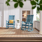 Psilvam Oversized Outdoor Rocking Chair, - Image 7