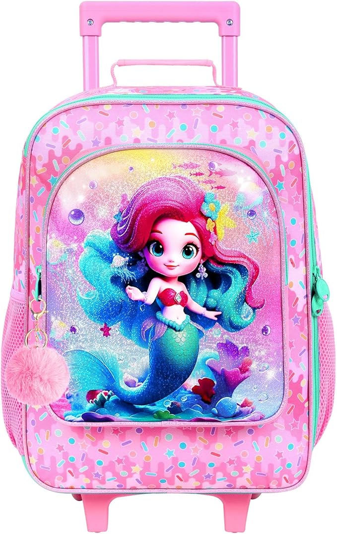 Kids Luggage for Boys Girls, Toddler Rolling Travel Carry on Suitcase by CCJPX