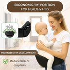 Baby Carrier with Hip Seat – Adjustable Waistband, Safety Harness & Storage - Image 7
