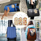 Hello Fall Luggage Tag for Suitcase, Autumn Leaves Design - Image 7