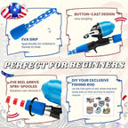 Kids Fishing Pole, Portable Telescopic Kids Fishing Poles - Image 3