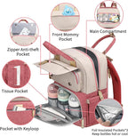 Diaper Bag Backpack, Baby Girl Diaper Bag, Large Diaper Bag Backpack Gift - Image 4