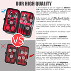 Manicure Set 9 in 1 Stainless Steel, Nail Clippers Scissors Pedicure Tools Kit - Image 3