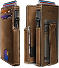 Men Wallet, with Money Clip Coins Pocket ID Window, Slim Front Pocket RFID by Miyozi