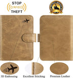 Passport Holder Cover Wallet RFID Blocking Leather Card Case Travel Accessories - Image 2