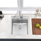 COMLLEN 17x19 Inch Drop in Bar Sink, Outdoor Sink 304 Stainless Steel Kitchen - Image 2