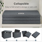 Large 17" 36 Quart Collapsible Stackable Storage Bins - Image 4
