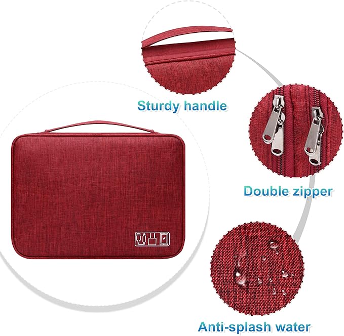 CILLA Electronics Organizer Travel, Travel Cord Organizer Case, Compact - Image 4