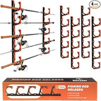 Fishing Rod Holder for Garage, H5 Wall or Ceiling Mounted Fishing Pole Holders by GOCOZER