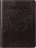 TIGARI Passport Holder for Travel Women Men, PU Leather Passport Wallet Cover by TIGARI
