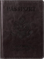 TIGARI Passport Holder for Travel Women Men, PU Leather Passport Wallet Cover by TIGARI