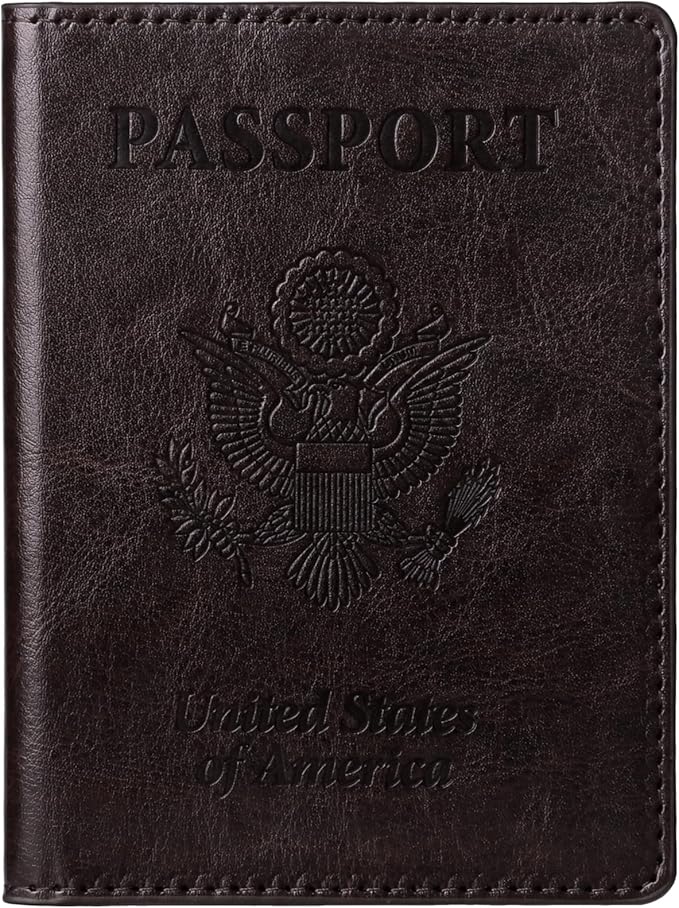 TIGARI Passport Holder for Travel Women Men, PU Leather Passport Wallet Cover by TIGARI