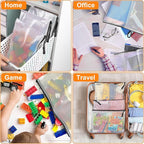 24pcs Mesh Zipper Pouch, Puzzle Storage Bags, A3 17x12 Inches Large Reusable - Image 5