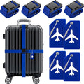 Weewooday 8 Pcs Luggage Straps Suitcase Tags Set by Weewooday