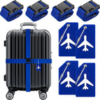 Weewooday 8 Pcs Luggage Straps Suitcase Tags Set by Weewooday
