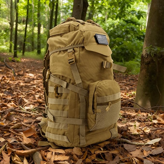 50L Tactical Backpack for Men and Women, Water-Resistant Molle Rucksack - Image 9