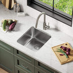 KRAUS Dex 17-inch Undermount 16 Gauge Stainless Steel Single Bowl Kitchen Sink - Image 7