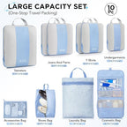 10 Set Compression Packing Cubes - Image 2