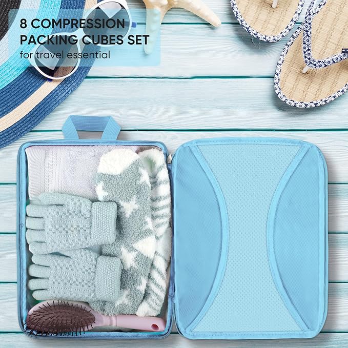 8 Set Compression Packing Cubes - Image 6