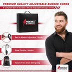 Rocket Straps - Ultimate Adjustable Outdoor Bungee Cord Assortment - Heavy Duty - Image 2