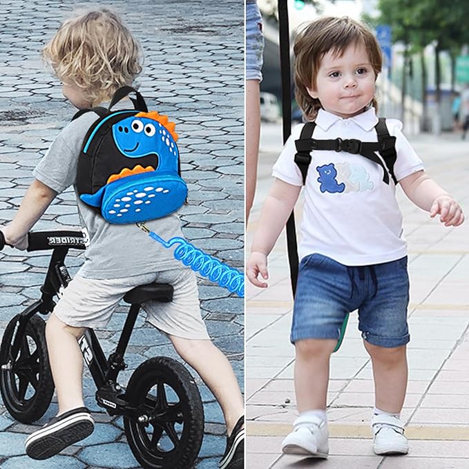 Accmor Toddler Backpack Leash, Cute Dinosaur Kids Harness Backpacks - Image 7