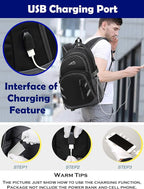 ProEtrade Backpack Bookbag for College Laptop Travel, Fit Laptop Up to 15.6 inch - Image 4