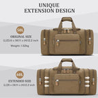 Gonex Canvas Duffle Bag for Travel 60L Duffel Overnight Weekend Bag - Image 5