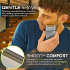 Hal&Hol Professional Cordless Electric Hair/Beard Trimmer and Foil Shaver for Men - Complete Barber Grooming Kit with Rechargeable Battery, Protective Case and 4 Guards, Gift for Men
