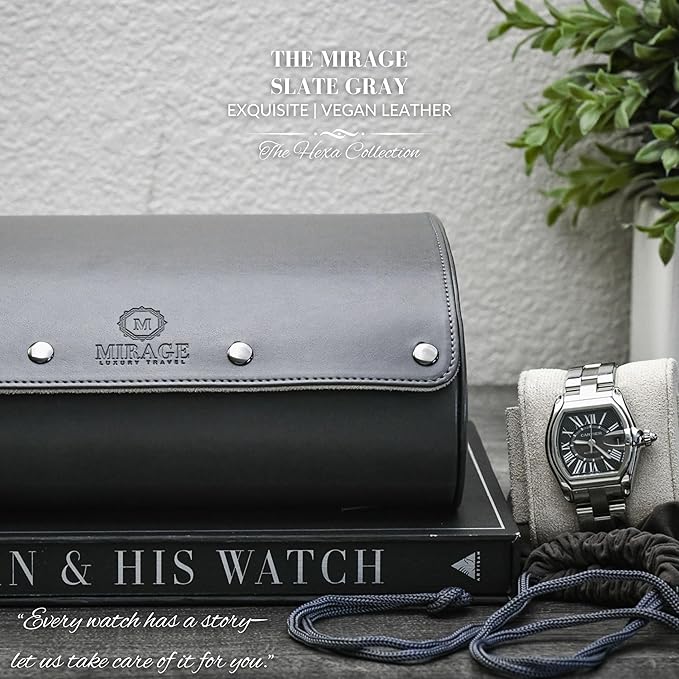 Watch cases for men 6 slot travel case organizer - Image 5