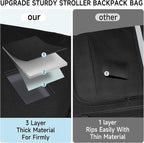 Stroller Travel Bag, Stroller Backpack Compatible - Image 3
