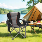 HIGH POINT SPORTS Oversized Camping Folding Chair, Heavy Duty Portable Lawn - Image 2