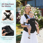Momcozy Baby Carrier with Hip Seat, 2-in-1 Forward-Facing Carry - Image 6