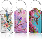 Hummingbird Flowers 3 Pack Luggage Tags by Unknown