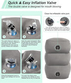 JefDiee Inflatable Foot Rest Pillow, Kids Airplane Bed, Adjustable 3 Layers - Image 6