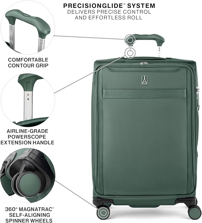 Travelpro VersaPack+ Lightweight Softside Expandable Checked Luggage, 8 Spinner - Image 2