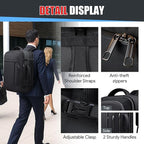55L Extra Large Travel Backpack, Expandable 50L - 60L Carry On Backpack - Image 5