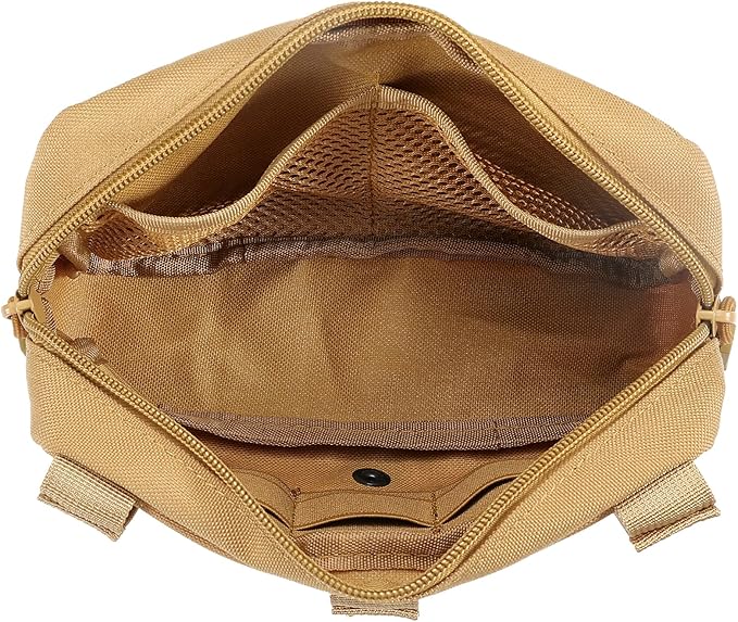 Tactical Molle Admin Pouch Utility Laser Cut EDC Tool Pouch Bag Horizontal - Image 3