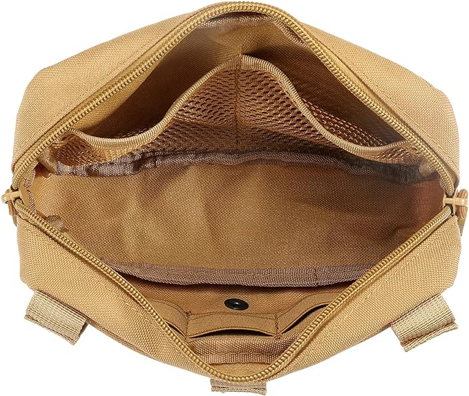 Tactical Molle Admin Pouch Utility Laser Cut EDC Tool Pouch Bag Horizontal - Image 4